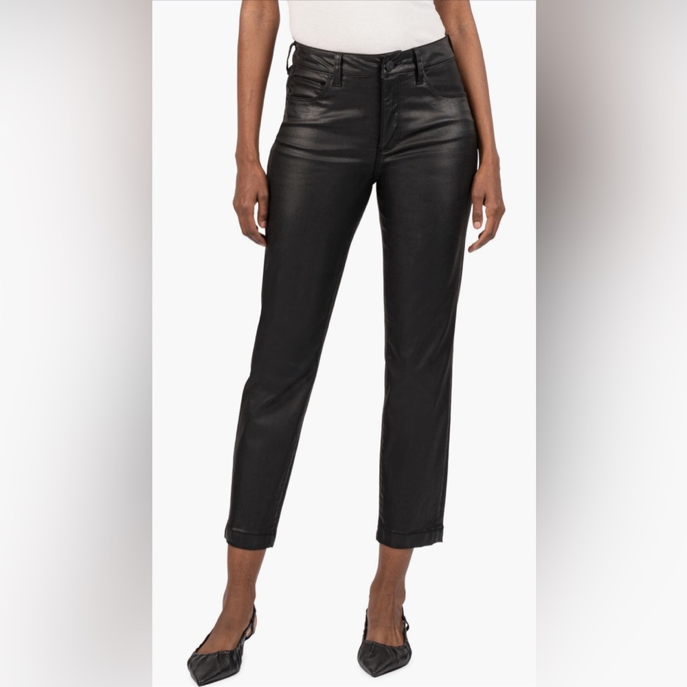 Kut from the Kloth Black Faux Leather Pants